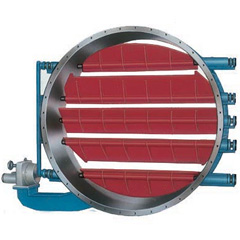 電動(dòng)圓形百葉式調(diào)節(jié)蝶閥